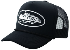 Corteiz Alcatraz Trucker Hat - Black (FW22)