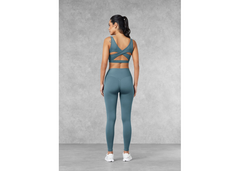 The Giving Movement 27 inch High Rise Tonal Leggings - Elemental Blue