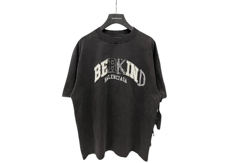 Balenciaga Be Kind Oversized T-Shirt - Black – The Good Kid