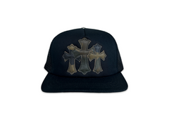 Chrome Hearts Triple Cross Cemetery Trucker Black/Camo