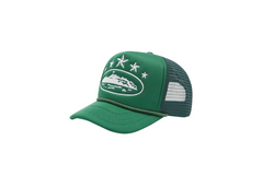 Corteiz 5 Starz Alcatraz Trucker Hat - Green