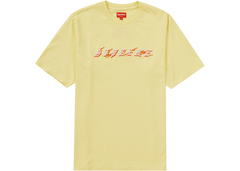 Supreme Flames T-Shirt - Pale Yellow (SS22)