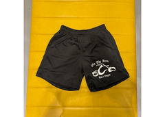 On The Arm Studded Biker Mesh Shorts - Black