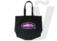 Coretiz Alcatraz Tote Bag - Black/Pink