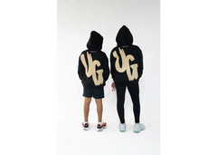 Undrground Moving In Silence Collection Kids Hoodie - Black/Tan