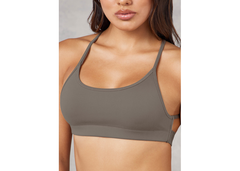 The Giving Movement Strappy Sports Bra - Mushroom