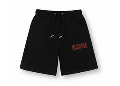 Geedup Co Play For Keeps EMB Shorts - Black/Black Orange