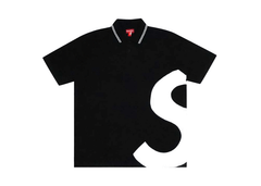Supreme S Logo Polo Black