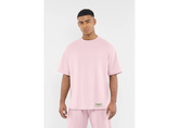 The Giving Movement Oversized Contrast Back Print T-Shirt - Marshmallow Pink
