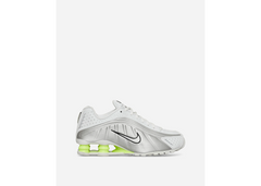 Nike Shox R4 White/Metallic Silver/Volt