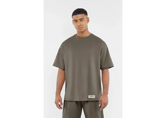 The Giving Movement AUS City Print Oversized T-Shirt - Truffle