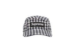 Supreme Gingham Camp Cap - Black (SS23)
