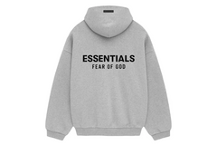Fear Of God Essentials Fleece Hoodie - Light Heather Grey (FW24)