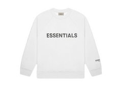 Fear Of God Essentials Applique Logo Crewneck - White (SS20)
