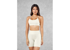 The Giving Movement Strappy Sports Bra - Off White