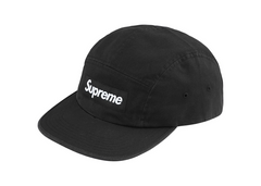 Supreme Washed Chino Twill Camp Cap (FW24) Black