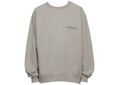 Fear Of God Essentials Crewneck - Dark Heather Oatmeal (Core Collection FW21)
