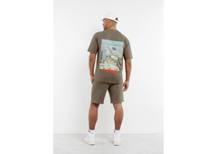 The Giving Movement Oversized Landscape Print T-Shirt - Truffle