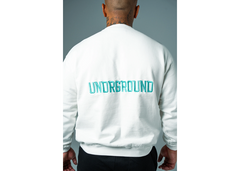 Undrground Relaxed Fit Crewneck - White/Tiffany
