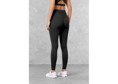 The Giving Movement 27 inch High Rise Tonal Leggings - Pitch Black