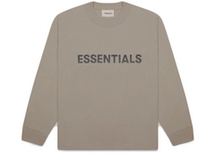 Fear Of God Essentials Applique Logo Long Sleeve T-Shirt - Taupe (SS20)
