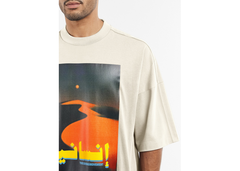 The Giving Movement Super Oversized Sand Dunes T-Shirt - Ivory