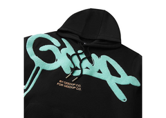 Geedup Co x ArrDee Handstyle Hoodie - Black/Teal/Multi