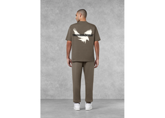 The Giving Movement Men Falcon Print T-Shirt - Truffle