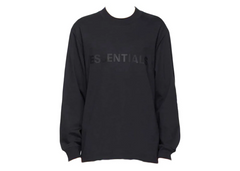 Fear Of God Essentials Applique Logo Long Sleeve T-Shirt - Dark Navy (FW20 SSENSE Exclusive)