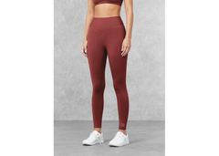 The Giving Movement 24 inch High Rise Leggings - Dusky Maroon