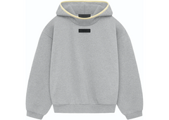 Fear of God Essentials Hoodie - Light Heather Grey/Garden Yellow (SS24)