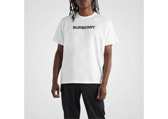 Burberry Oversize Logo T-Shirt - White