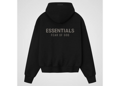 Fear of God Essentials Classic Fleece Hoodie - Jet Black (SS25)