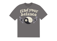 Broken Planet Find Your Balance T-Shirt - Ash Grey (FW23)