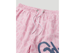 Geedup Co Handstyle Swim Shorts - Pink/Navy Blue