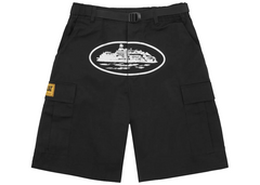 Corteiz Alcatraz Cargo Shorts - Black/White (SS23)