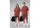 The Giving Movement Unisex Oversized T-Shirt - Dusky Maroon