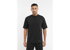 The Giving Movement Oversized Landscape Print T-Shirt - Pitch Black