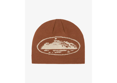 Corteiz Alcatraz Scully Beanie - Brown