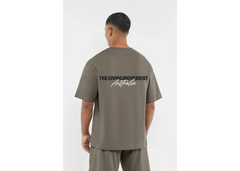 The Giving Movement AUS City Print Oversized T-Shirt - Truffle