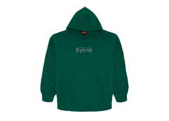 Supreme x KAWS Chalk Logo Hooded Sweatshirt Green