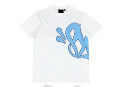 Syna World Logo T-Shirt - White/Blue