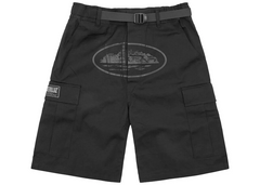 Corteiz Alcatraz Cargo Shorts - Triple Black (FW23)