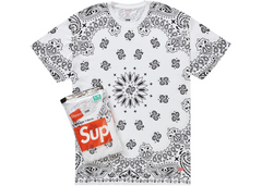 Supreme x Hanes Bandana Tagless T-Shirt - White (FW22)
