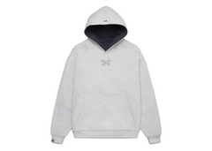 MERTRAMERTRA Reversible Logo Hoodie - Heather Grey/Dusty Blue