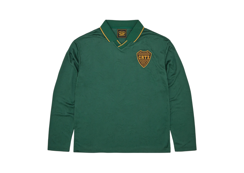 Corteiz CRTZ Boca Seniors Long Sleeve Jersey - Green