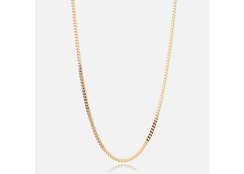 ZURUCCA 5MM CUBAN CHAIN - GOLD 18