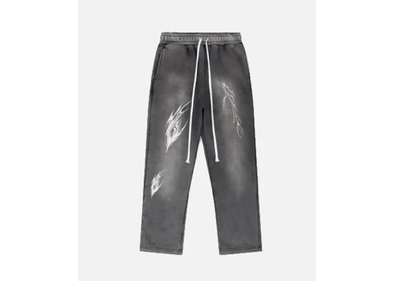 FullyPaid Clothing Acid Wash Joggers - Grey