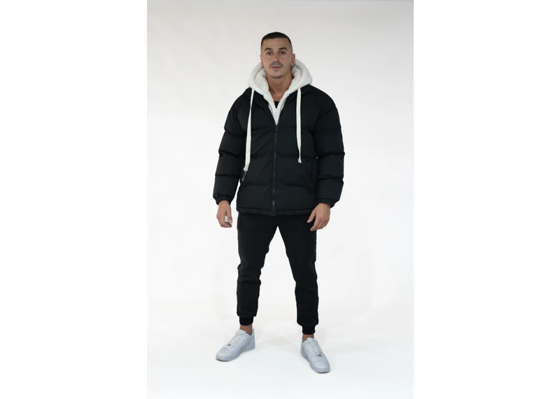 Undrground Puffer Hoodie - Black