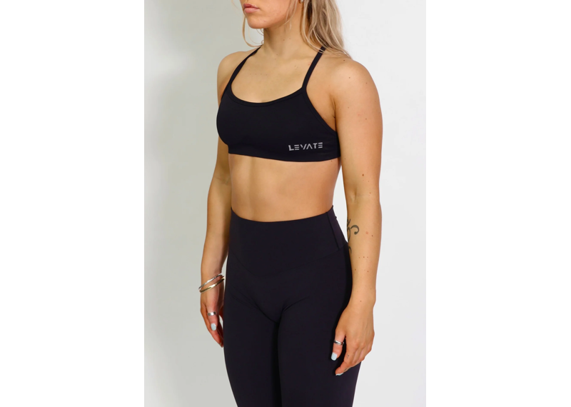 LEVATE Leah Crop - Black
